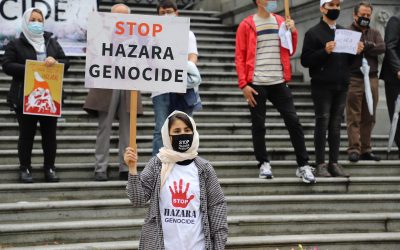 Against Hazara Genocide protest in Vancouver Canada