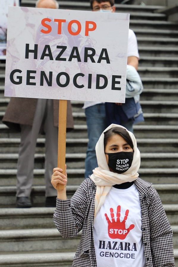 Against Hazara Genocide protest in Vancouver Canada